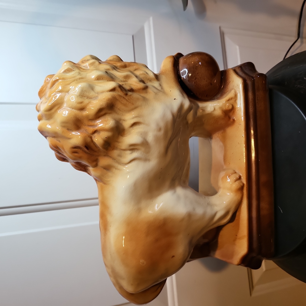 Antique Staffordshire England Hanley Lion by Lancaster & Sons - Picture 5 of 16